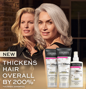 John Frieda NEW PROfiller+ products for fine, thinning hair, hair loss